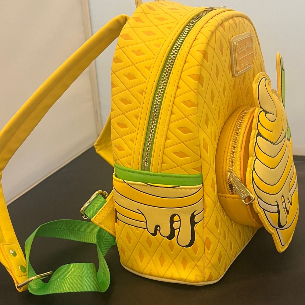 Loungefly Disney Parks Pineapple Swirl Dole Whip Mini Backpack - Picture 2 of 11